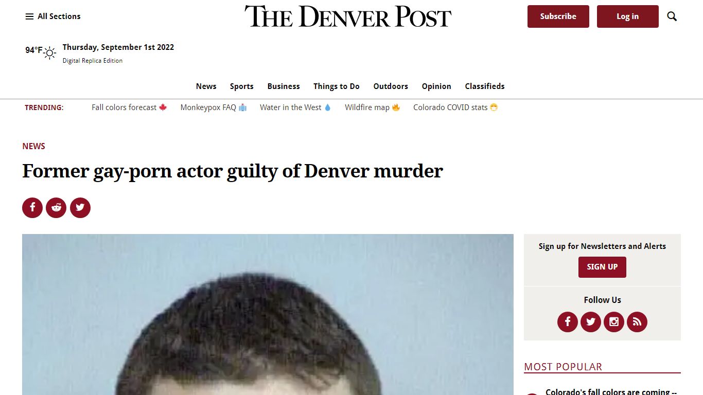 Former gay-porn actor guilty of Denver murder – The Denver Post