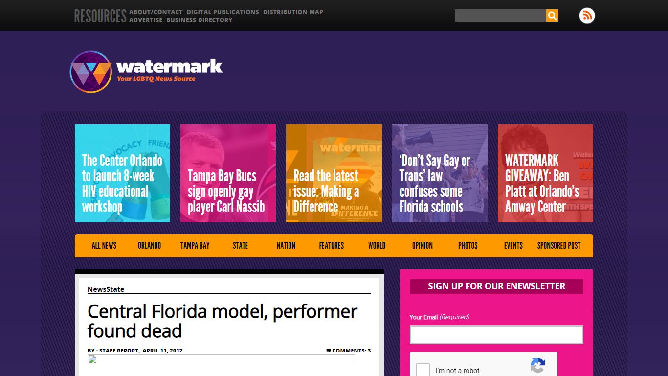 Central Florida model, performer found dead - Watermark Online